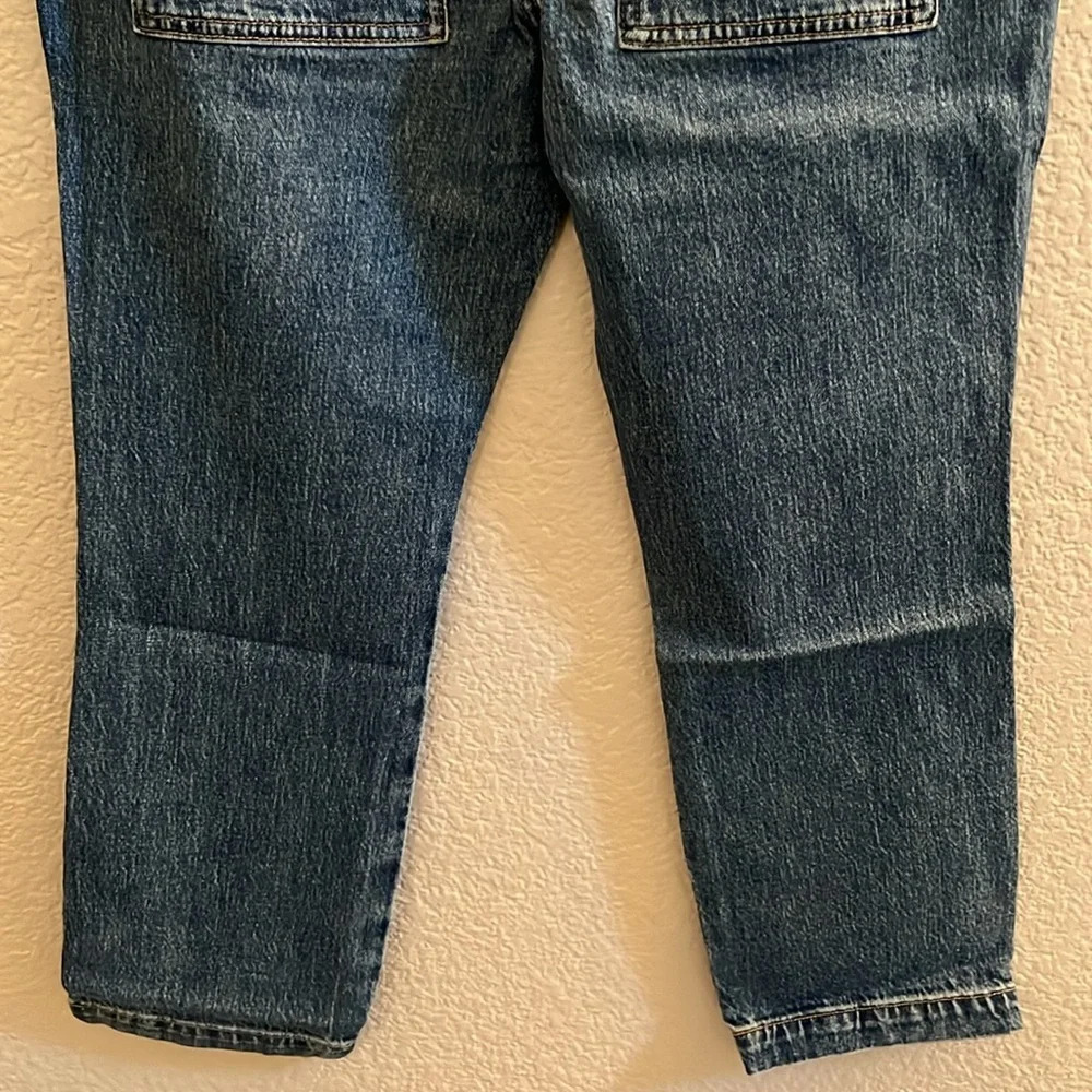 J.Crew Petite Womens Crop Ankle Patch Pocket Utility Jeans Blue Size 26P - Picture 7 of 7